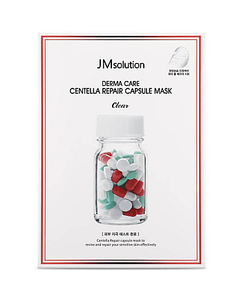 JMsolution Derma Care Centella Madeca Capsule Mask - Маска успокаивающая целлюлозная 30 мл - hairs-russia.ru